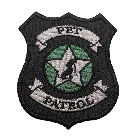 Military Tactical 'Pet Patrol' Embroidered Velcro Patch