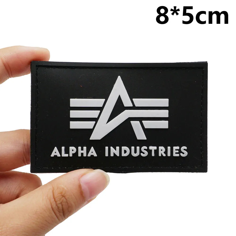 Alpha Patch Alpha Industries 'Logo' PVC Rubber Patch