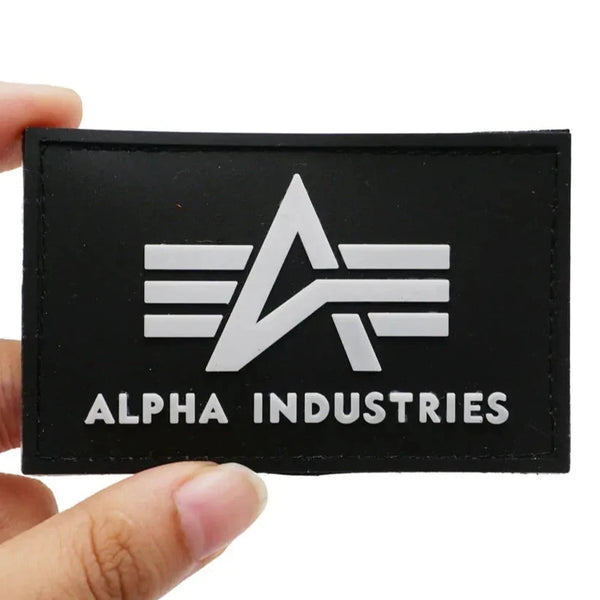 Alpha Industries 'Logo' PVC Rubber Velcro Patch