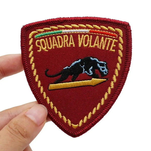 Emblem 'Squadra Volante' Embroidered Velcro Patch