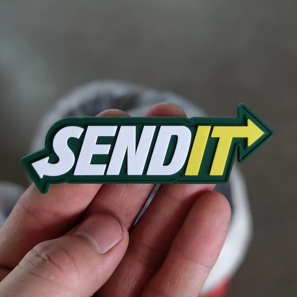 Send It PVC Rubber Velcro Patch