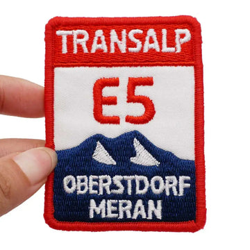 Outdoor Adventure 'Transalp E5 Oberstdorf Meran' Embroidered Patch