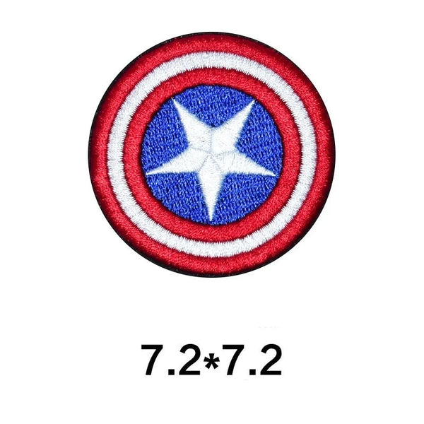 Captain America 'Round Shield' Embroidered Patch