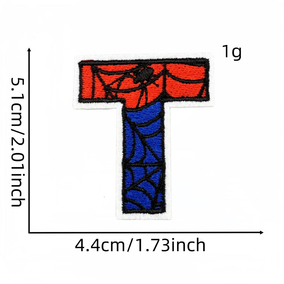 Spider-Man Letter 'Letter T' Embroidered Patch
