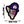 Load image into Gallery viewer, Mushroom Kingdom Bros. &#39;Waluigi | Head&#39; Embroidered Velcro Patch
