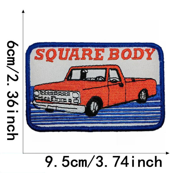 Vehicles 'Square Body Truck' Embroidered Patch