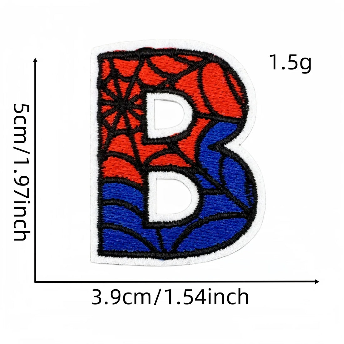 Spider-Man Letter 'Letter B' Embroidered Patch