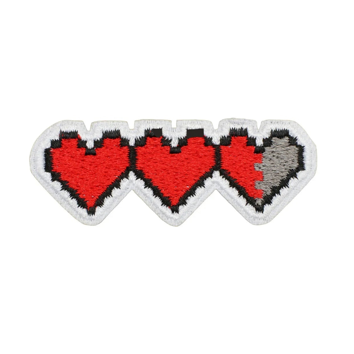 Minecraft 'Health Hearts' Embroidered Patch