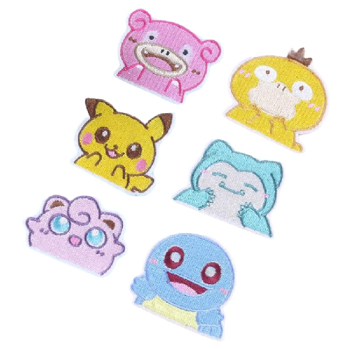 Pocket Monster 2" 'Casts' Embroidered Patch Set