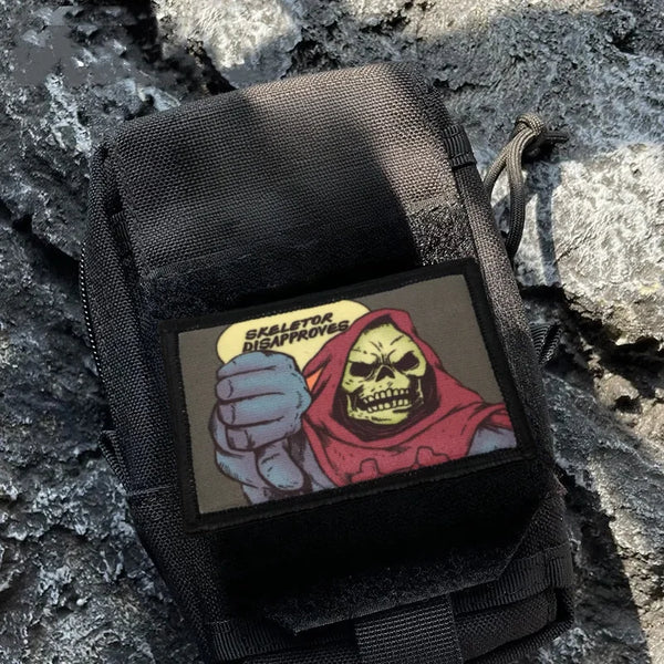 Masters of the Universe 'Skeletor Disapproves' Embroidered Velcro Patch