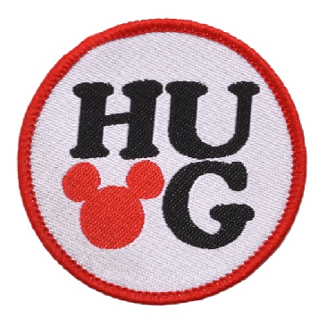 Mickey Mouse 'Hug | Round' Embroidered Patch