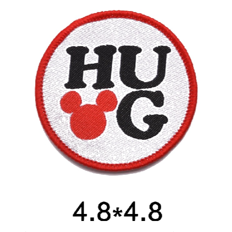 Mickey Mouse 'Hug | Round' Embroidered Patch