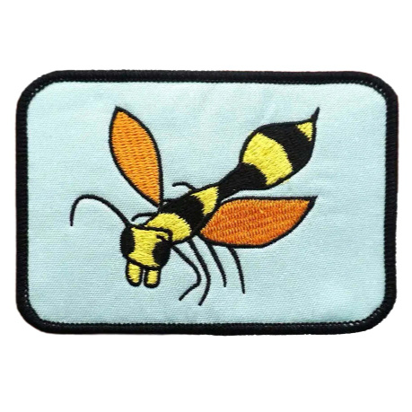 Hornet 'Square' Embroidered Patch