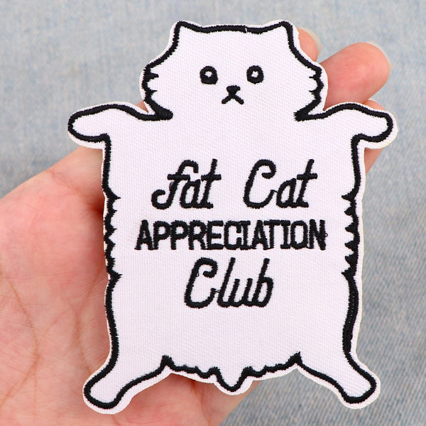 Fat Cat 'Appreciation Club' Embroidered Patch