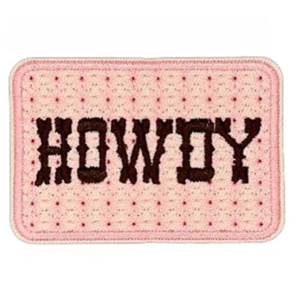 Cute 'Howdy' Embroidered Patch