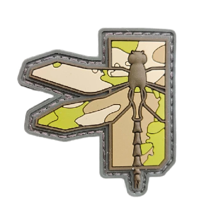 Dragonfly PVC Rubber Velcro Patch