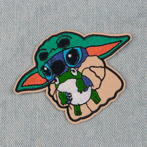 Stitch x Baby Yoda Embroidered Patch