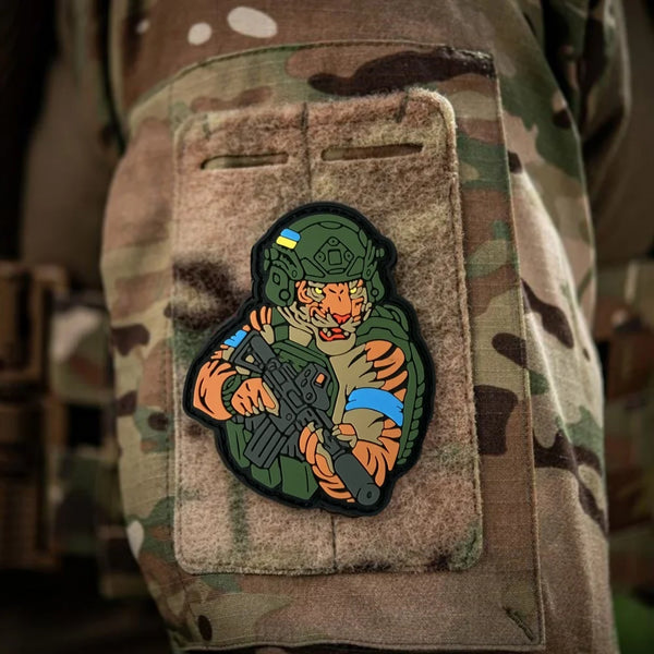 Tiger 'Tactical Gear' PVC Rubber Velcro Patch