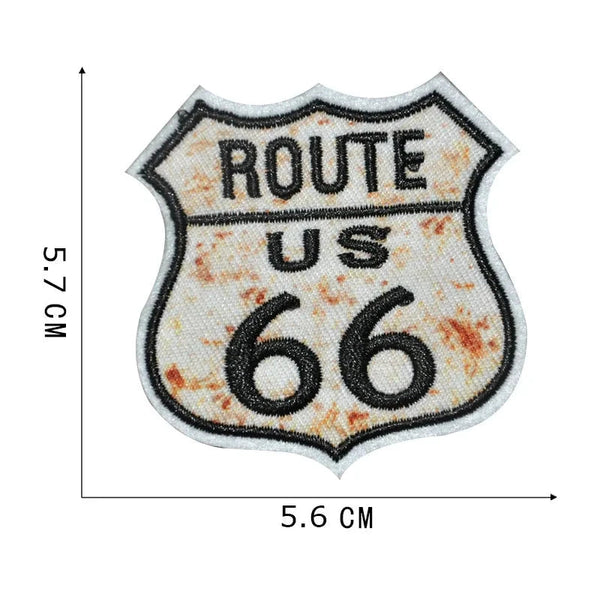 Emblem 'Route US 66 | Shield' Embroidered Patch