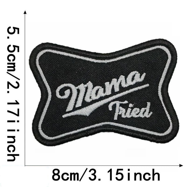 Mama Tried Logo Embroidered Patch