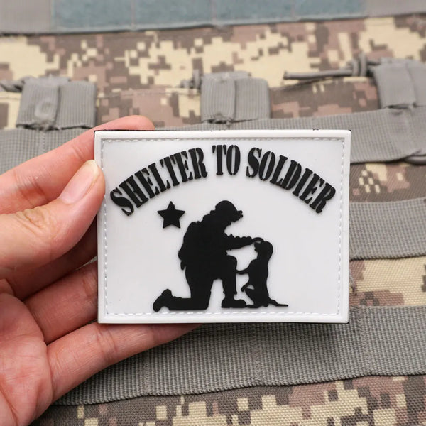 Military Tactical 'Shelter To Soldier' PVC Rubber Velcro Patch