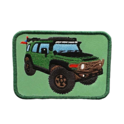Off-Road Vehicles 'FJ Cruiser | Green' Embroidered Patch