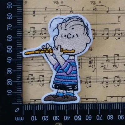 Linus Embroidery Design The Peanuts Movie 'Linus Van Pelt | Flute' Embroidered Patch