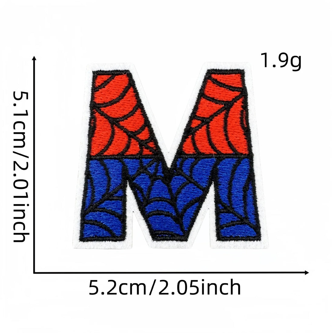 Spider-Man Letter 'Letter M' Embroidered Patch