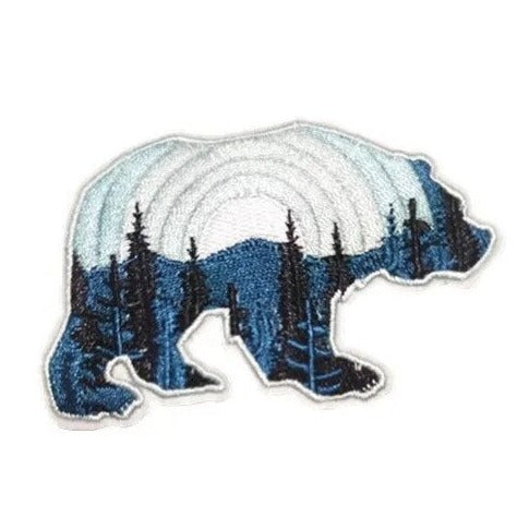 Polar Bear 'Forest' Embroidered Patch