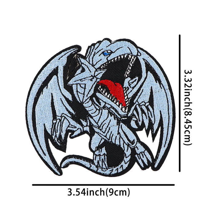 Yu-Gi-Oh! 'Blue-Eyes White Dragon' Embroidered Patch