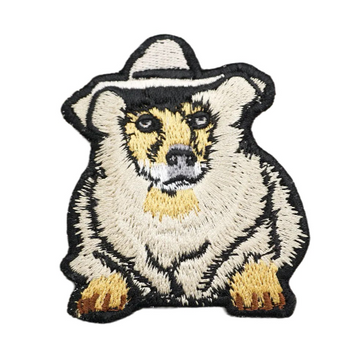 Pembroke Welsh Corgi 'Serious' Embroidered Velcro Patch