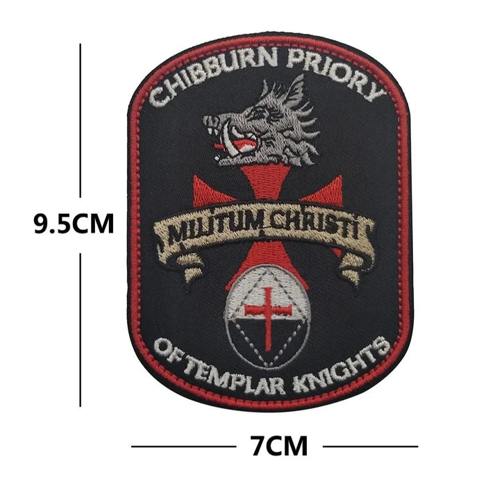 Militum Christi 'Chibburn Priory of Templar Knights' Embroidered Velcro Patch