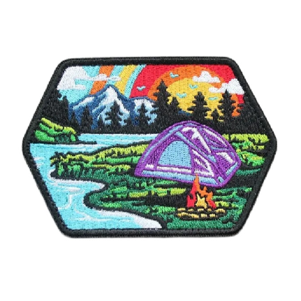 Camping Adventures 'Forest' Embroidered Velcro Patch