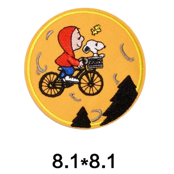 The Peanuts Movie 'Charlie and Snoopy | Flying Bike' Embroidered Patch