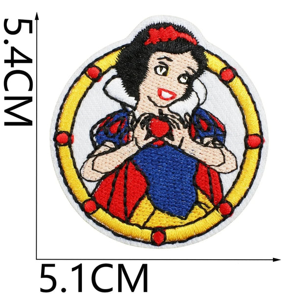 Snow White 'Holding Apple' Embroidered Patch