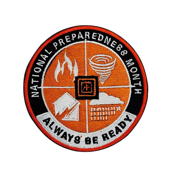 National Preparedness Month 'Always Be Ready' Embroidered Velcro Patch