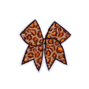 Cute 'Leopard Bow' Embroidered Patch