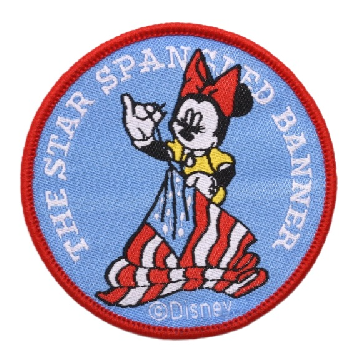 Mickey Mouse 'Minnie  The Star Spangled Banner' Embroidered Patch — Little  Patch Co