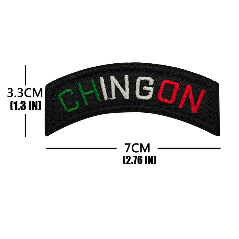 Mexico Chingon Embroidered Velcro Patch