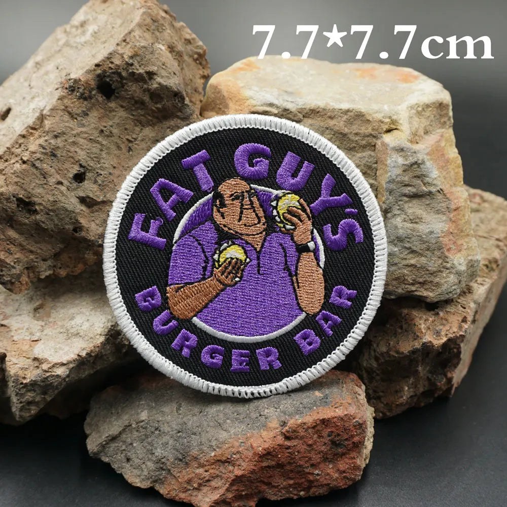 Fat Guy's Burger Bar 'Logo' Embroidered Patch