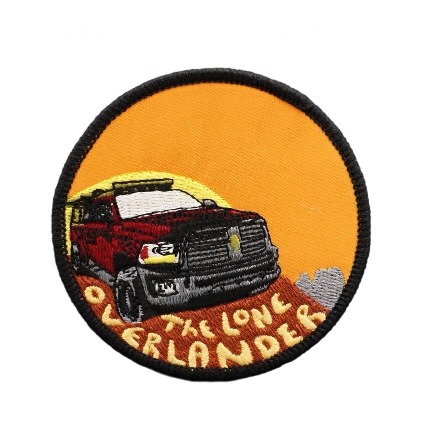 The Lone Overlander 'Round' Embroidered Velcro Patch
