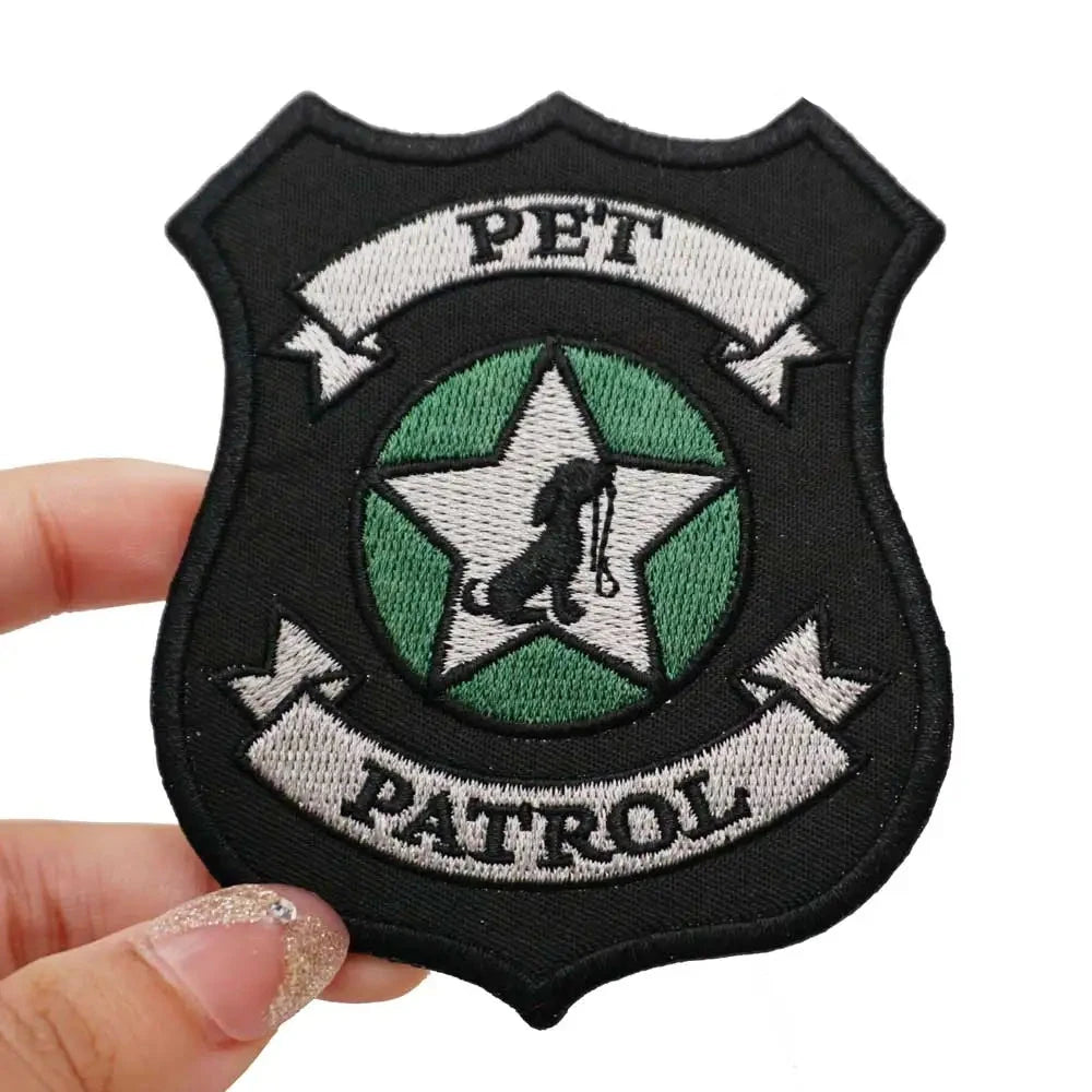 Military Tactical 'Pet Patrol 1.0' Embroidered Velcro Patch