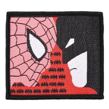Superhero 'Spider-Man and Batman | Face-off' Embroidered Patch