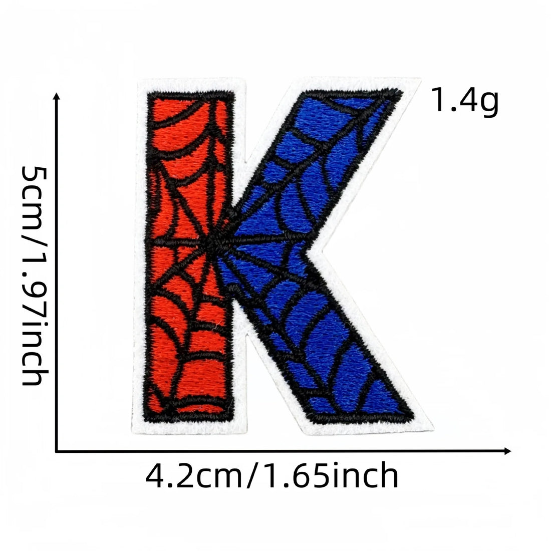 Spider-Man Letter 'Letter K' Embroidered Patch