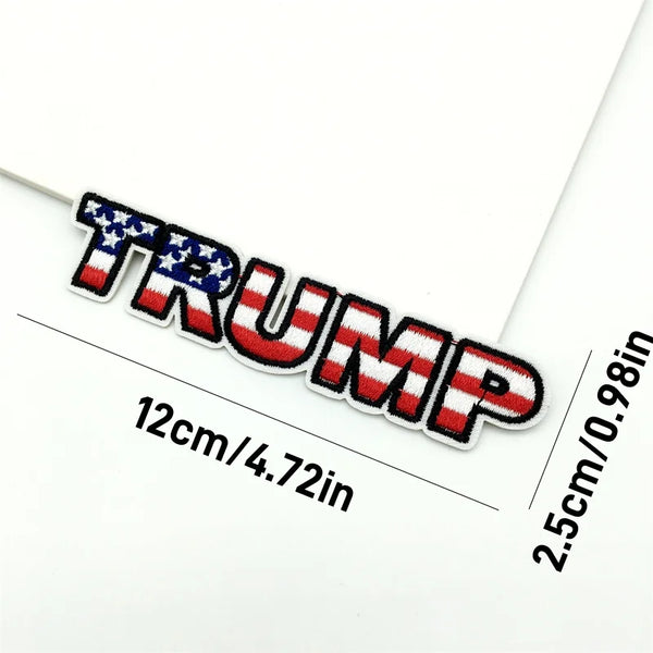 American Flag 'Trump | Set of 3' Embroidered Patch