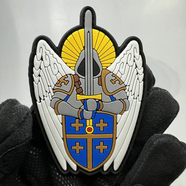 Saint Michael 'Warrior' PVC Rubber Velcro Patch