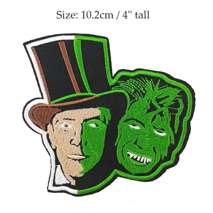 Dr. Jekyll and Mr. Hyde 'Face' Embroidered Patch