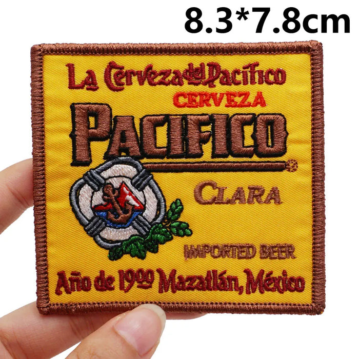 Cool 'Pacifico Beer Logo' Embroidered Patch — Little Patch Co