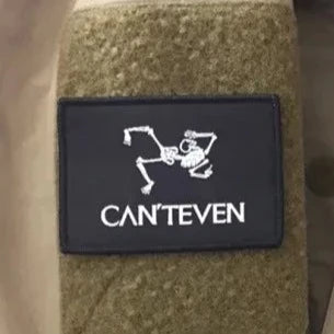 Skeleton 'Can't Even' Embroidered Velcro Patch