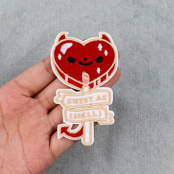 Devil Lollipop 'Sweet As Hell' Embroidered Patch